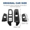 ABS For Subaru Crosstrek 2025 Impreza 2025 Window Button Frame Carbon Fiber Pattern Style RHD LHD Decor Accessories