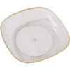 PET Fruit Tray New with Storage Rack Transparent Candy Tray Round and Smooth Multifunctional Dried Fruit Plate Home
