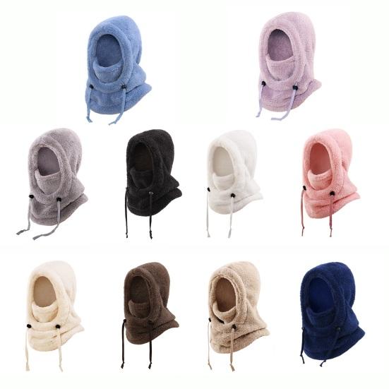 3 in 1 Kinder Gesichtsschutz Warm Winddicht Felliger Ski-Schutz Mütze Kapuzenschal Hals