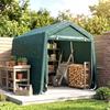 8 x 6.5 ft Outdoor Garden Storage Shed, Waterproof Bike Tent with Double Roll-up Zipper Door for Garden Tools, Green