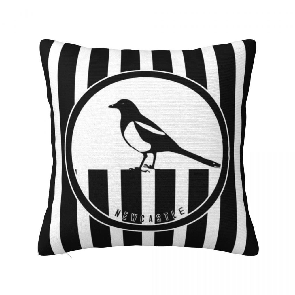 Newcastle Magpies Square Pillowcase Pillow Cover Polyester Cushion Zip Decorative Comfort Throw Pillow for Home Living Room