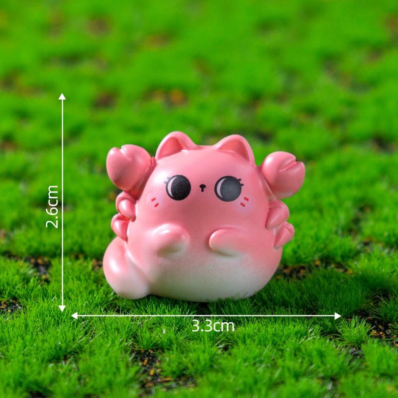 Cute 12 Zodiac Sign Cat Figurines Garden Landscaping Decorations Blind Bags Hanging Accessories and Small Ornaments