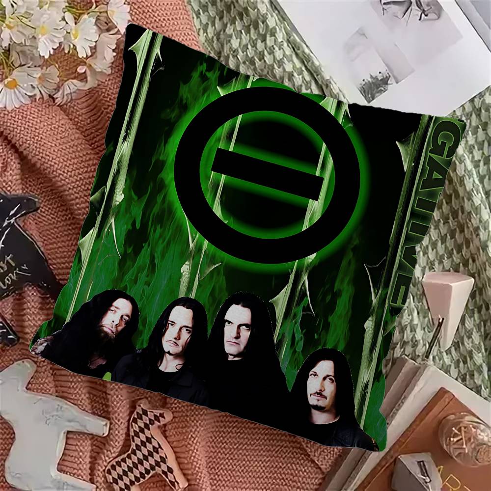 Band T-Type O N-Negative Pillow Gift Home Office Decoration Bedroom Sofa Car Cushion Cover case 45x45