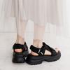 HIMIKO/Himiko/Rhinestone Belt Sports Sandals/657203 Black S