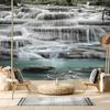 Forest Waterfall Wallpapers Background Mural Home Decor Modern Wall Papers for Living Room Bedroom Large Murals