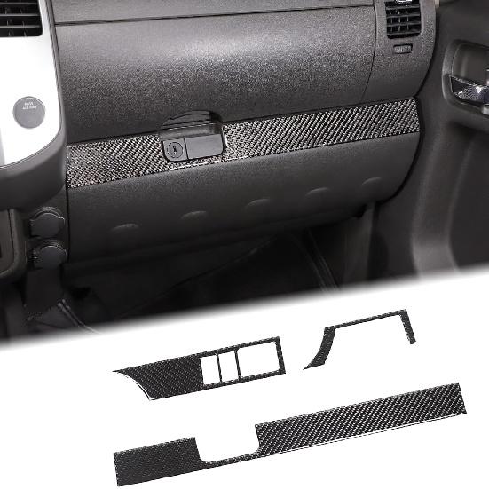 Aunginsy Center Console Dashboard Panel Trim Strip Compatible with Nissan Frontier 2009-2017 Carbon Fiber Central Control Dashboard Molding Under чёрный