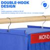 5/6 Layer Weekly Clothes Hanging Organizer Bag Foldable Closet Multi-function Shoe Cap Clothes Kids Toys Storage Shelves