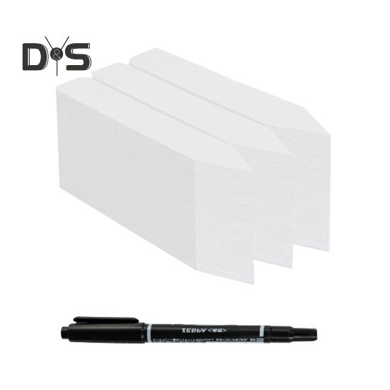 

4-дюймовые этикетки для растений, пластиковые бирки с названием растений, многоразовые бирки для растений с маркером для рассады, цветов, трав, овощей 200pcs