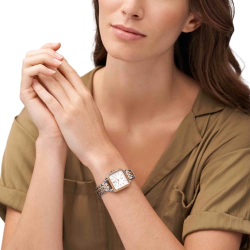 Fossil COLLEEN BQ3907 Women's Watch In Silver and Pink Gold