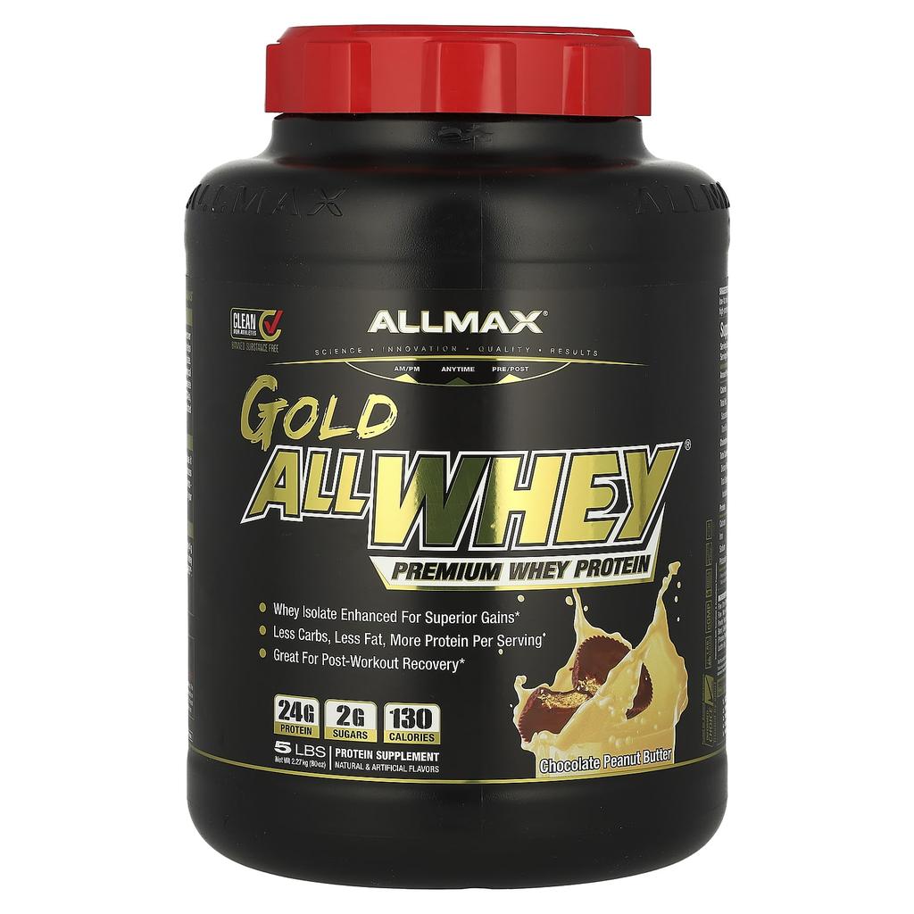 Gold Allwhey®, Premium Whey Protein, Chocolate Peanut Butter Flavor, 2.27Kg (5Lbs)