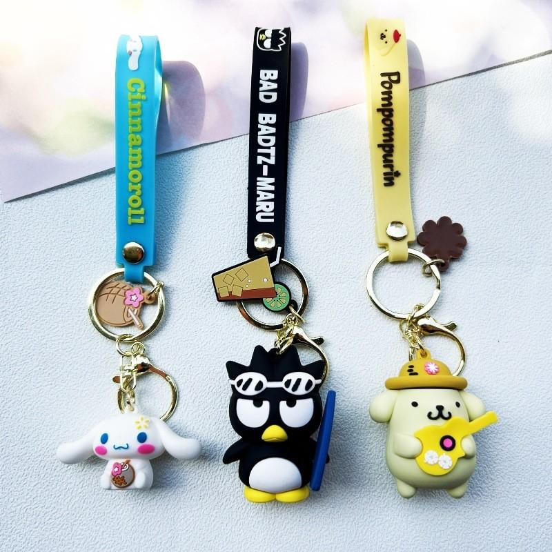 Authentischer Hello Kitty Schlüsselanhänger Silikon Niedliches Cartoon-Accessoire Für Geschenke Und Taschen