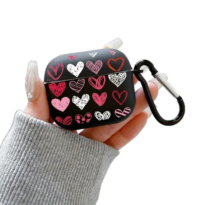 Full screen pink love applies to AirPods 1/1st generation protective case Apple Pro/1 wireless bluetooth headset case