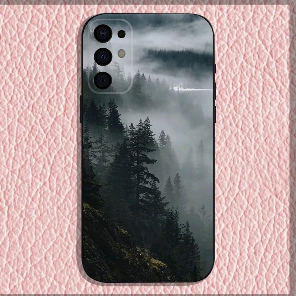 

Mountain Forest Phone Case For Samsung S25,S24,S21,S22,S23,S30,Ultra,S20,Plus,Fe,Lite,Note,10,9,5G Black Cover Samsung S21Ultra