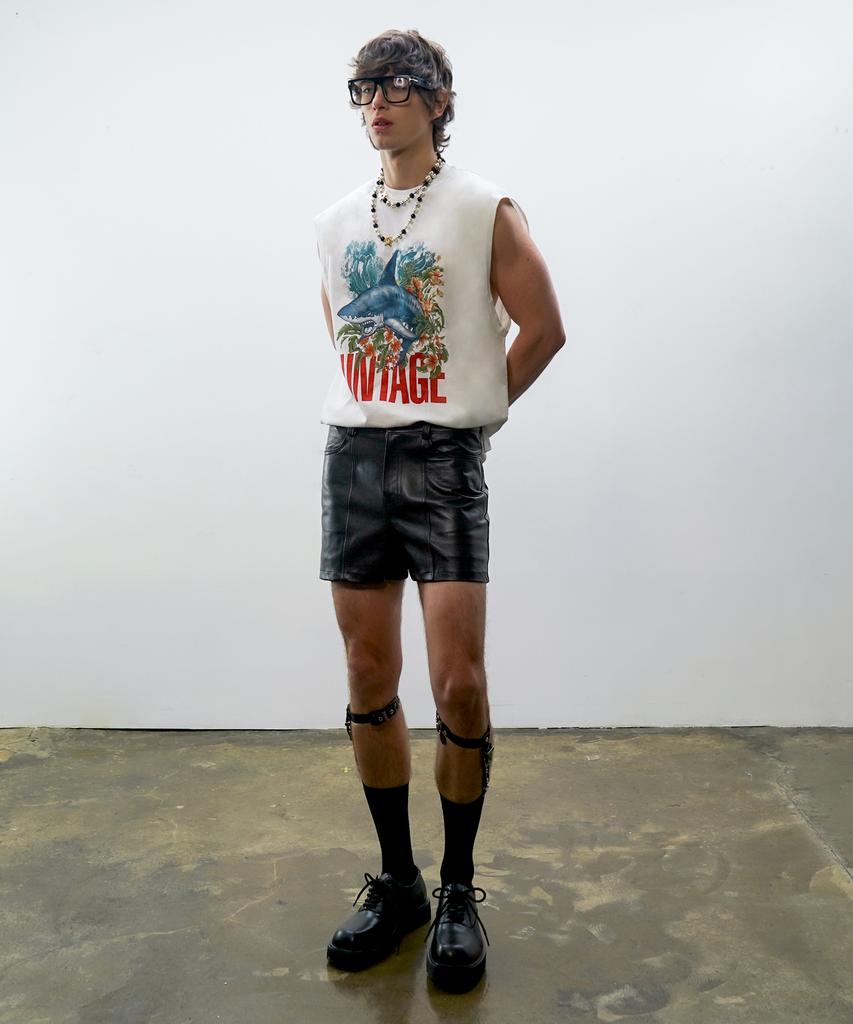 UNTAGE Leather Shorts_Uth-Fp35