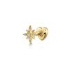 AIDE Coração Bola Redonda Hélice Plana Brinco Piercing Prata Esterlina 925 Tarraxas Geométricas Zircônia Exquisite Adorno Tarraxas Brincos