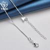 925 Sterling Silver 18 Inch Triangle Pendant Box Chain Necklace Jewelry