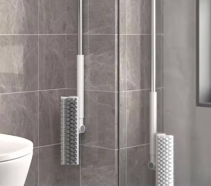 Heavy-Duty Stiff Bristle Shower Bathroom Cleaning Brush Tile Floor Scrubber Long Handle Floor Scrub Brush 108*26cm