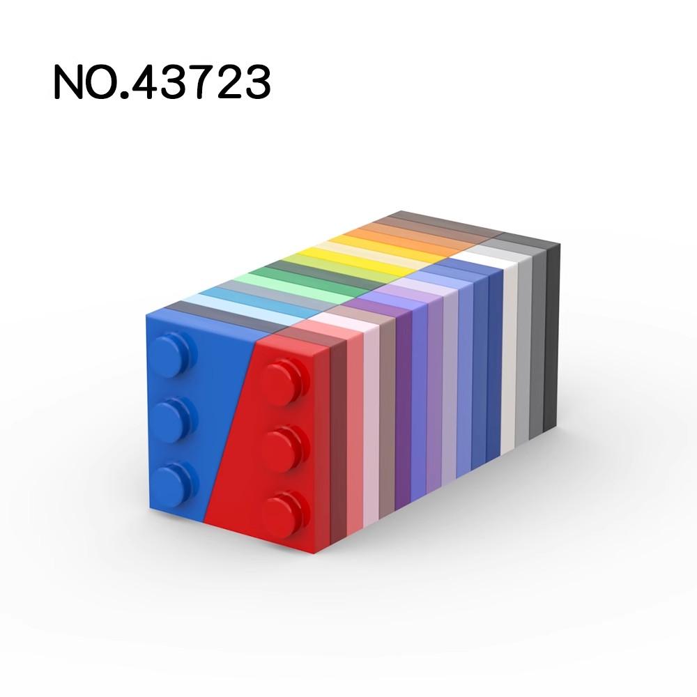20pcs MOC Parts 43723 Wedge Plate 3 x 2 Left Compatible Bricks DIY Assmble Building Blocks Particle Kid Puzzle Brain Toy Gift