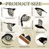 5Pcs Wooden Black Bird Wall Decor Art Vintage Gothic Home Decor For Living Room Bathroom Kitchen Decorations Indoor Outdoor Gift