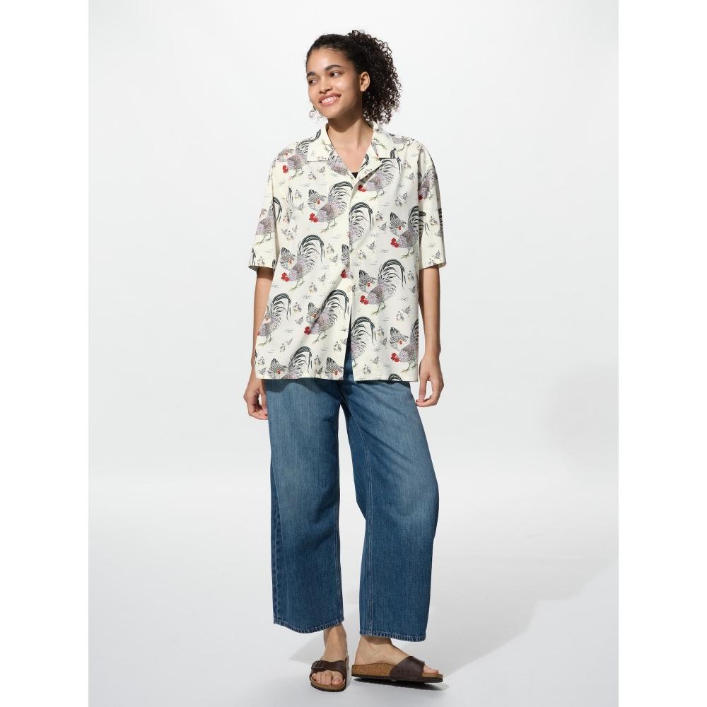 Uniqlo Open Collar Shirt  Ito Jakuchu