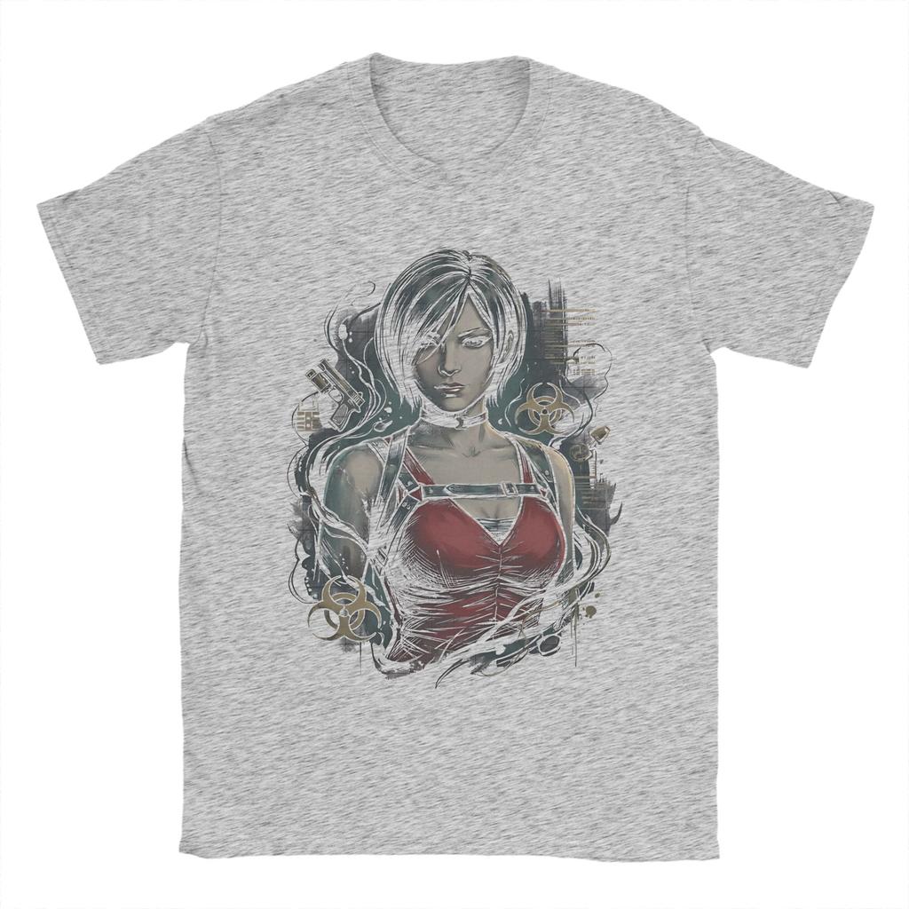 Streetwear Ada Wong Grunge Horror Tshirts Unisex Oneck Short Sleeve Top Tee Cotton Summer Top Tee