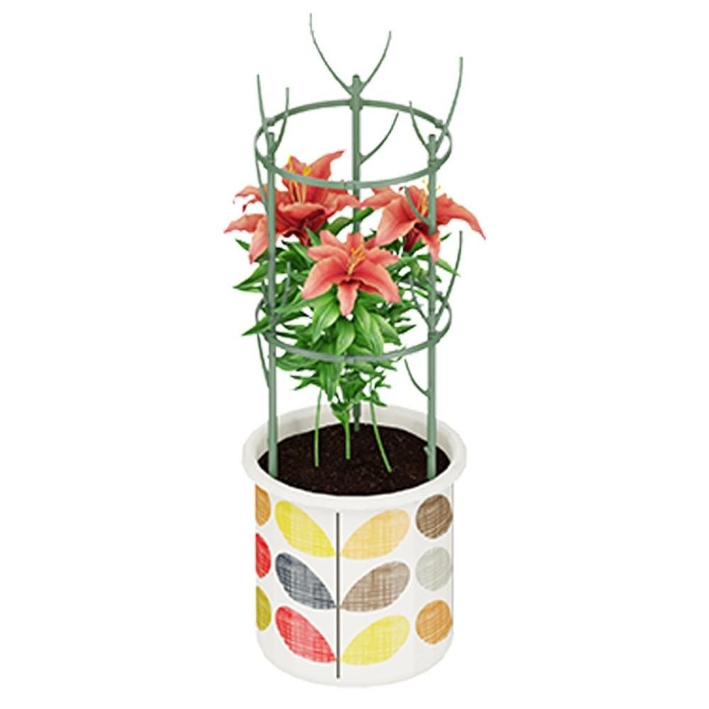 3/5 STÜCK Wetterfeste Pflanzenstützrahmen Stapelbare Pflanzenwachstumsstäbe Gartenzubehör