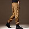 High-end army green tooling pants men's autumn and winter tide brand loose large size leggings