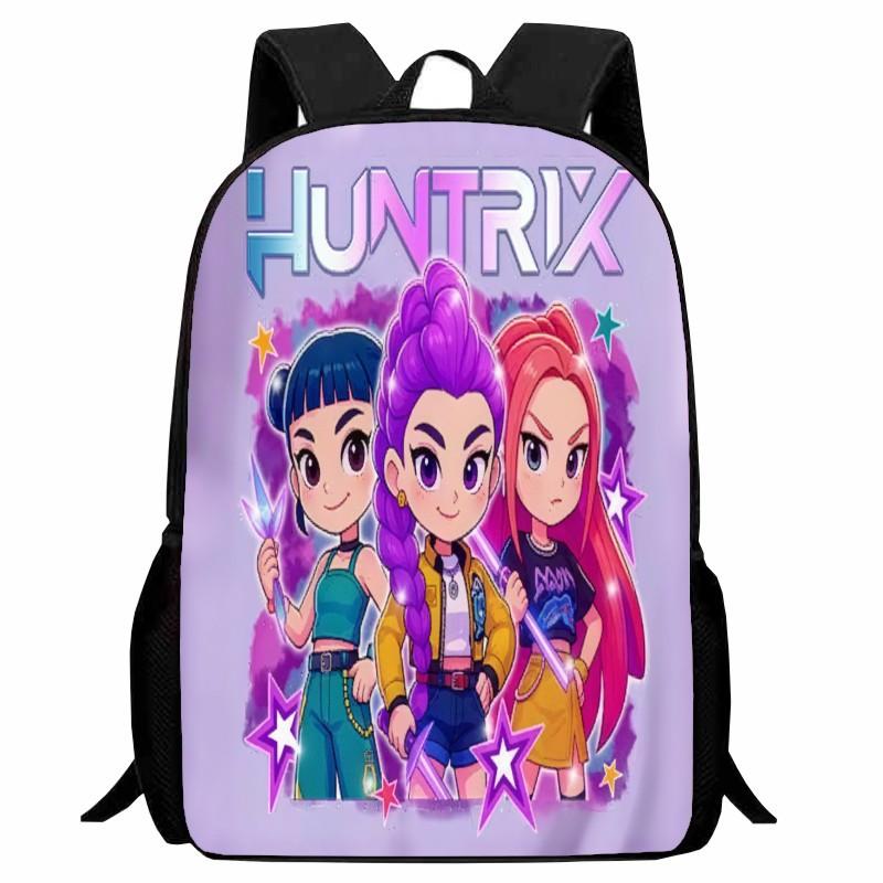 New Printed Witch Hunter K-POP Student Backpack, Elementary School Cartoon Huntrix Kpop Backpack