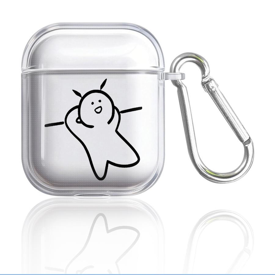 Cartoon Matchman Case For Airpods 2 1 Pro2 4 3 Pro3 Pro Clear Earphone Cases Cover