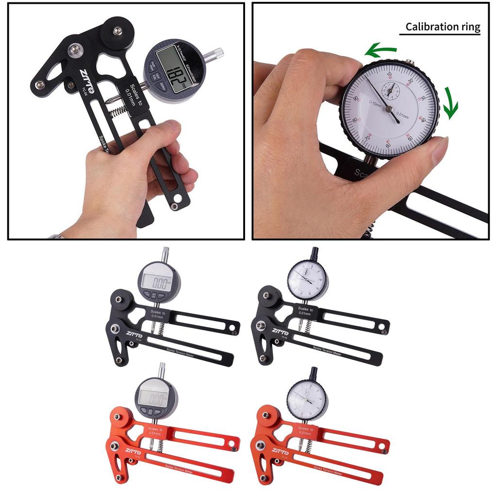 Universelles Speichenspannungsmessgerät Messwerkzeug Legierung Spanner Einsteller Speichen