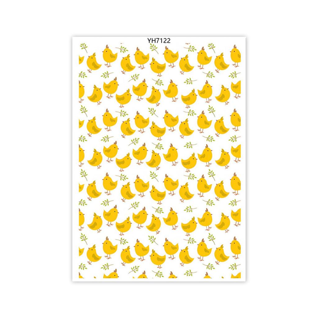 Water Soluble Clay Transfer Sheets Easters Rabbits Colored Eggs Transfer Paper Earrings Making Tool for Jewelry Making