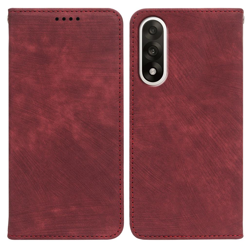 For OnePlus Ace 5 Ultra 5G/Nord 5 5G Case Strong Magnetic Leather Wallet Phone Cover with Striped Texture