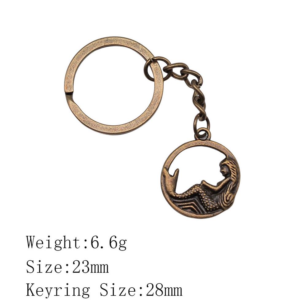 Mother's Day Keychain For Bags Seahorse Octopus Mermaid Key Ring Souvenir Men Chains