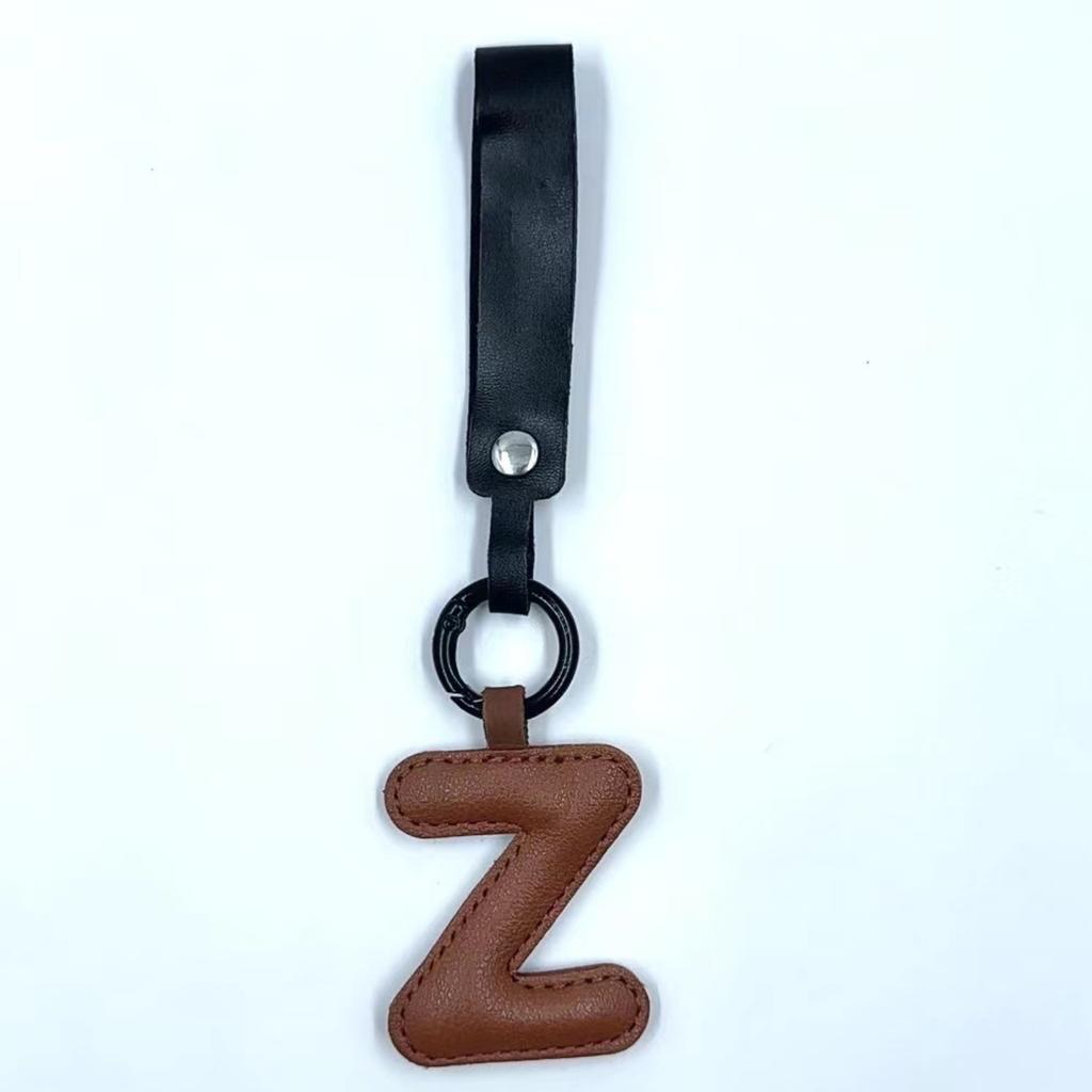 Porte-clés Lettre en Cuir Charme de Sac