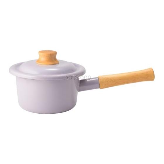 Fuji Enamel Cotton Plus Milk Pan 14cm Purple