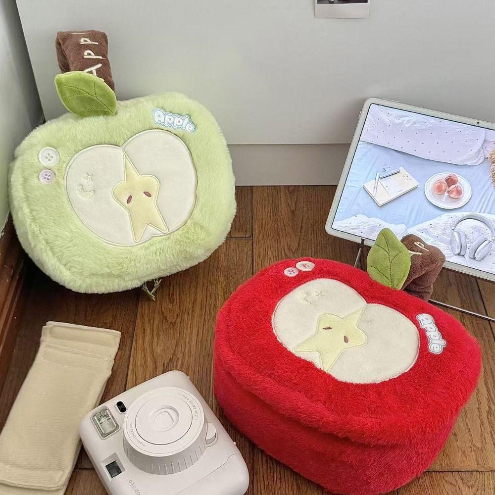 Multi-functional Makeup Bag Large Capacity Partition Storage Toiletry Bag Apple-shape Cosmetic Bag