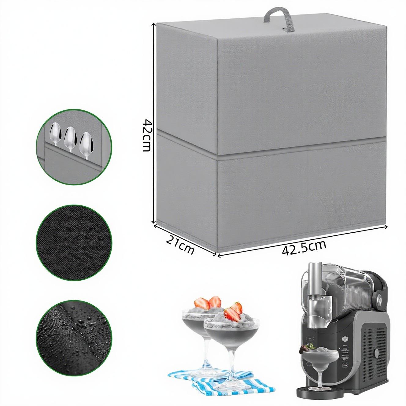 1pc of 2026 New Model Slushie Machine Dust Cover, Heat-Resistant, Waterproof, And Dustproof 600D Nylon Home Dust Cover 2pcs светло-серый