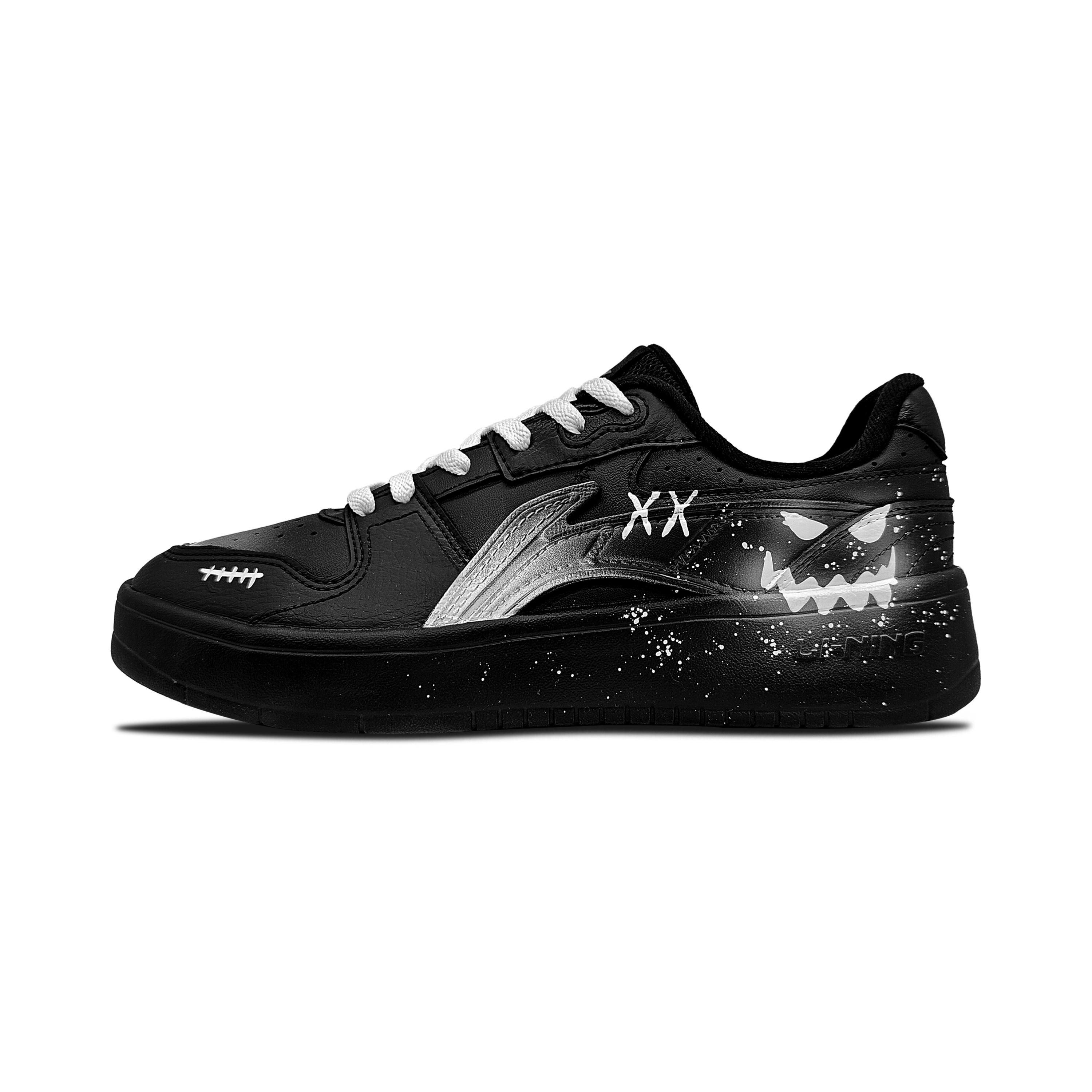 

Li Ning Скользкие Увеличивающие Рост Скользкие Увеличивающие Рост Низкие Кеды для Скейтборда Мужские Черно-белые AGCU515-5(Команда282-) 39.5