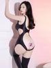 Sexy Hot High-Cut Sexy Tight High Elastic Glossy Pure Desire Passion Hollow Out One-Piece Bodysuit Women Rompers Clothing Ixp8