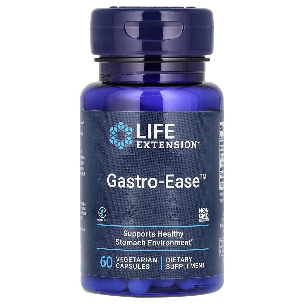 Life Extension Gastro-Ease Veggie Capsules, 60 Count