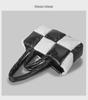 Women's Lightweight Black and White Checkered Tote – Soft, Down-Filled Shoulder Bag