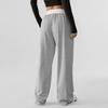 New Women's Color Block Drawstring Wide Leg Sweatpants, Loose Fit Casual Joggers with Elastic Waist for Yoga, Lounge and Street Style
