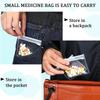 10pcs Medicine Organizer Clear Pill Pouch Portable Reusable Ring Storage Holder Bag EVA Self Sealing Pill Bags Pills