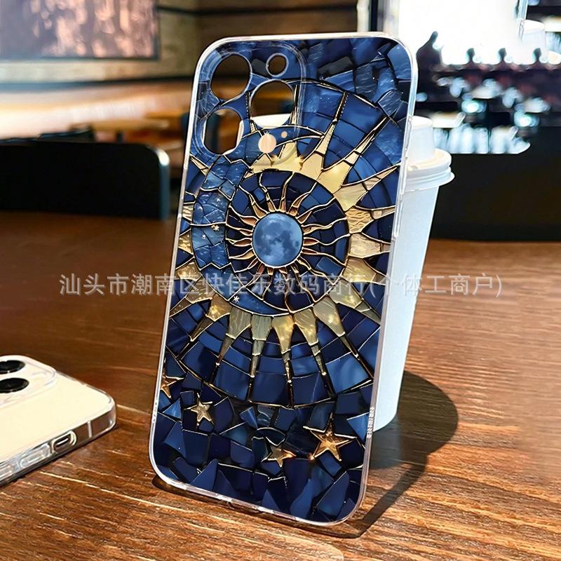Retro pattern for iPhone11/12/13/14/15promax/16PROMAX/17 mobile phone case