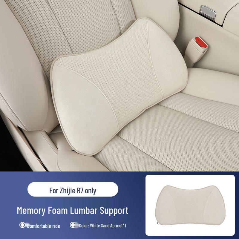 Zhijie R7/S7 Universal Aviation Headrest Neck Pillow with Lumbar Support and Fan.