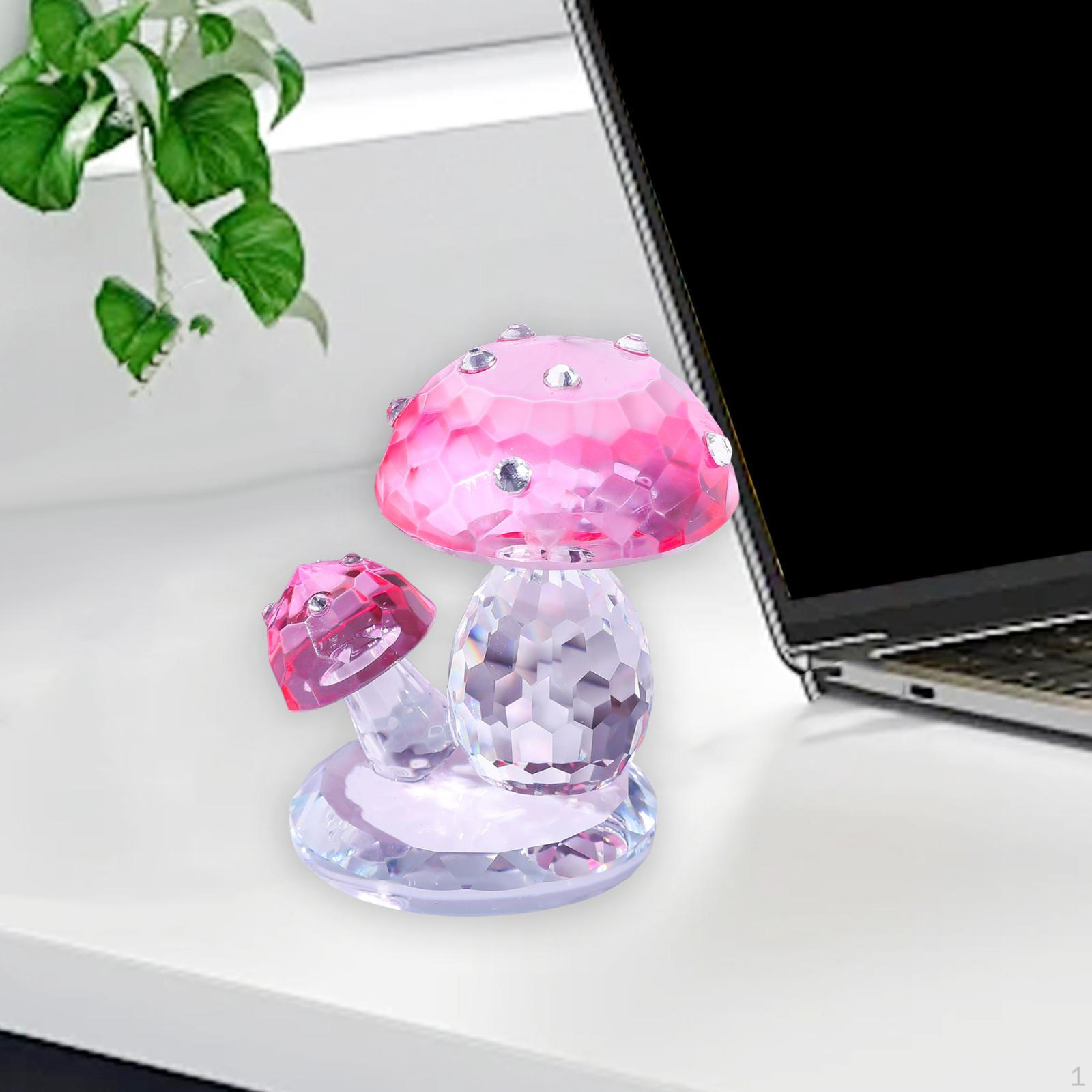 

Імітація Кришталевої Статуетки Гриба Мистецтво Ремесло Колекційний Подарунок Мініатюрна Фігурка Домашня Прикраса для