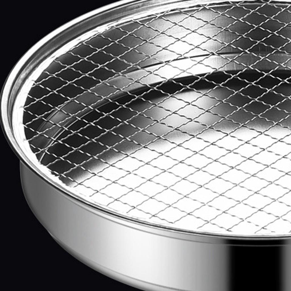 Disposable BBQ Grill Fast Ignition Smokeless Prevent Scalding Shell Portable Outdoor Charcoal Grill for Picnic 28cm