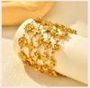 Chunky Stainless Steel Chain Bracelet for Women, Waterproof Lightweight Flower Butterfly Link , Statement Jewelry 2025