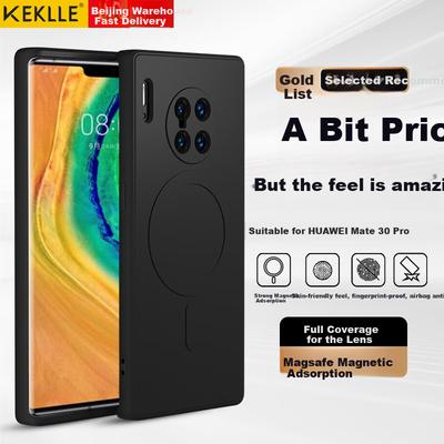 Phone Case for Huawei Mate30 Pro, for Huawei Mate30 Pro, Skin-Friendly Cloud-Feel Silicone Magnetic Soft Case Protective Cover, Midnight Black