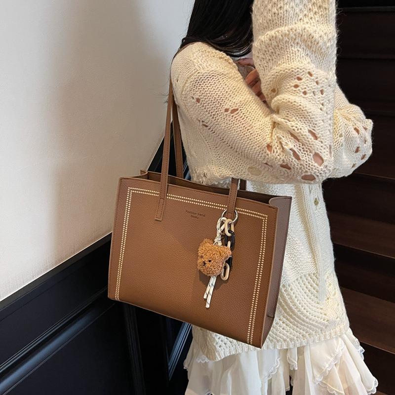 Large Capacity Fashion Handbag Bag Women's Summer Niche Texture Tote Bag Casual Versatile Shoulder Bag
